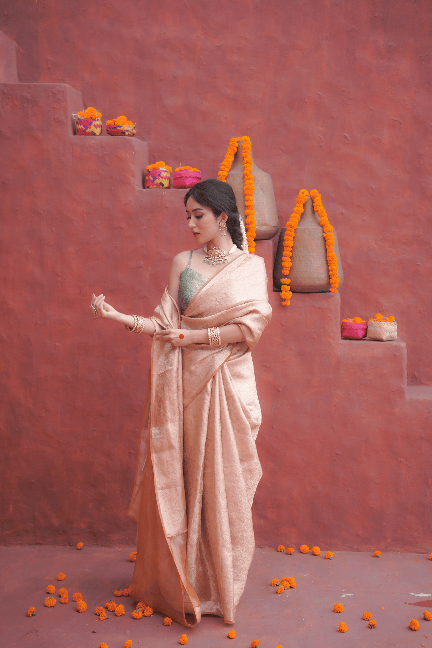 Swarnaabha | Tissue Brocade Saree