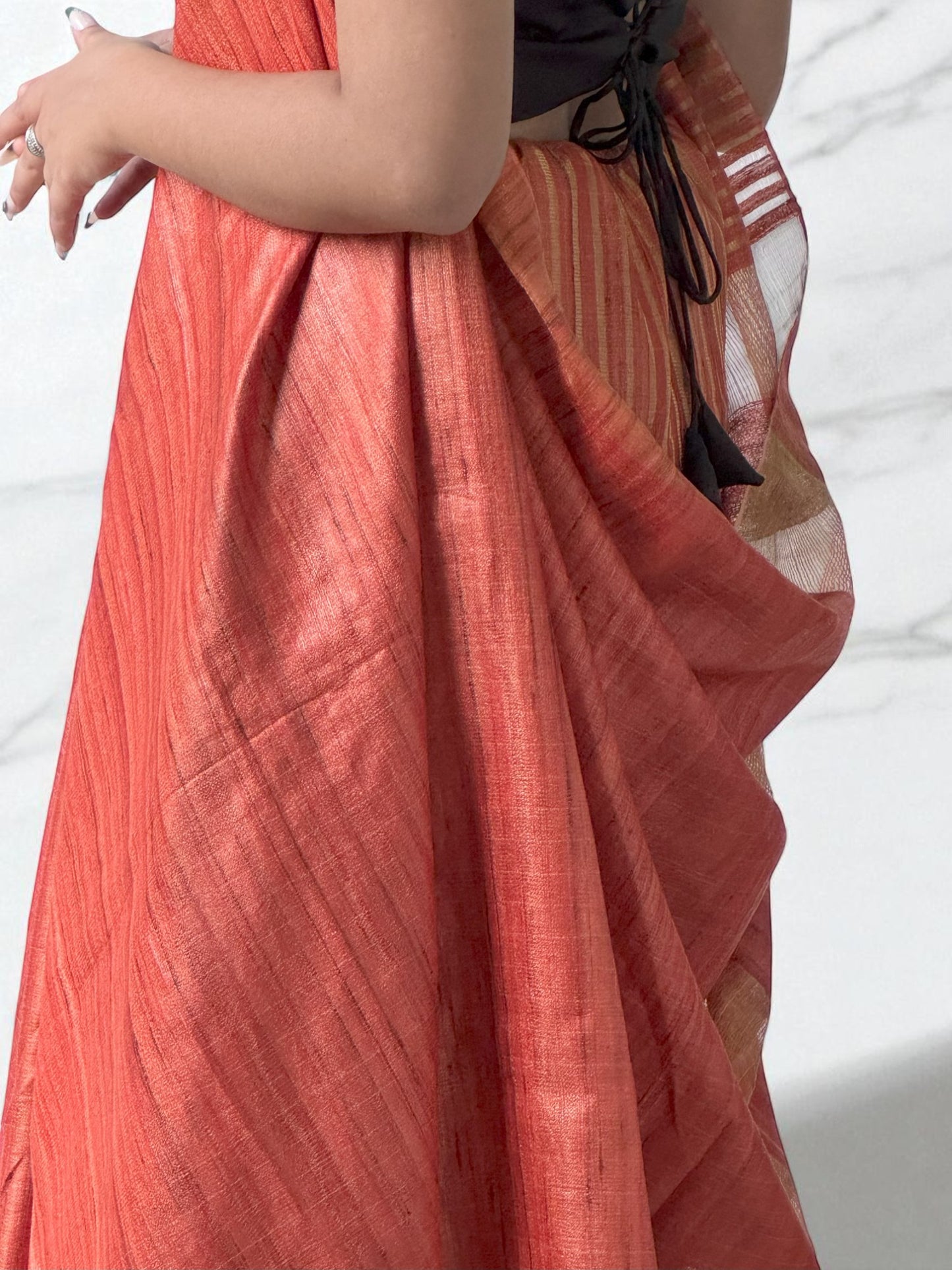 Rustic Radiance | Tussar Saree