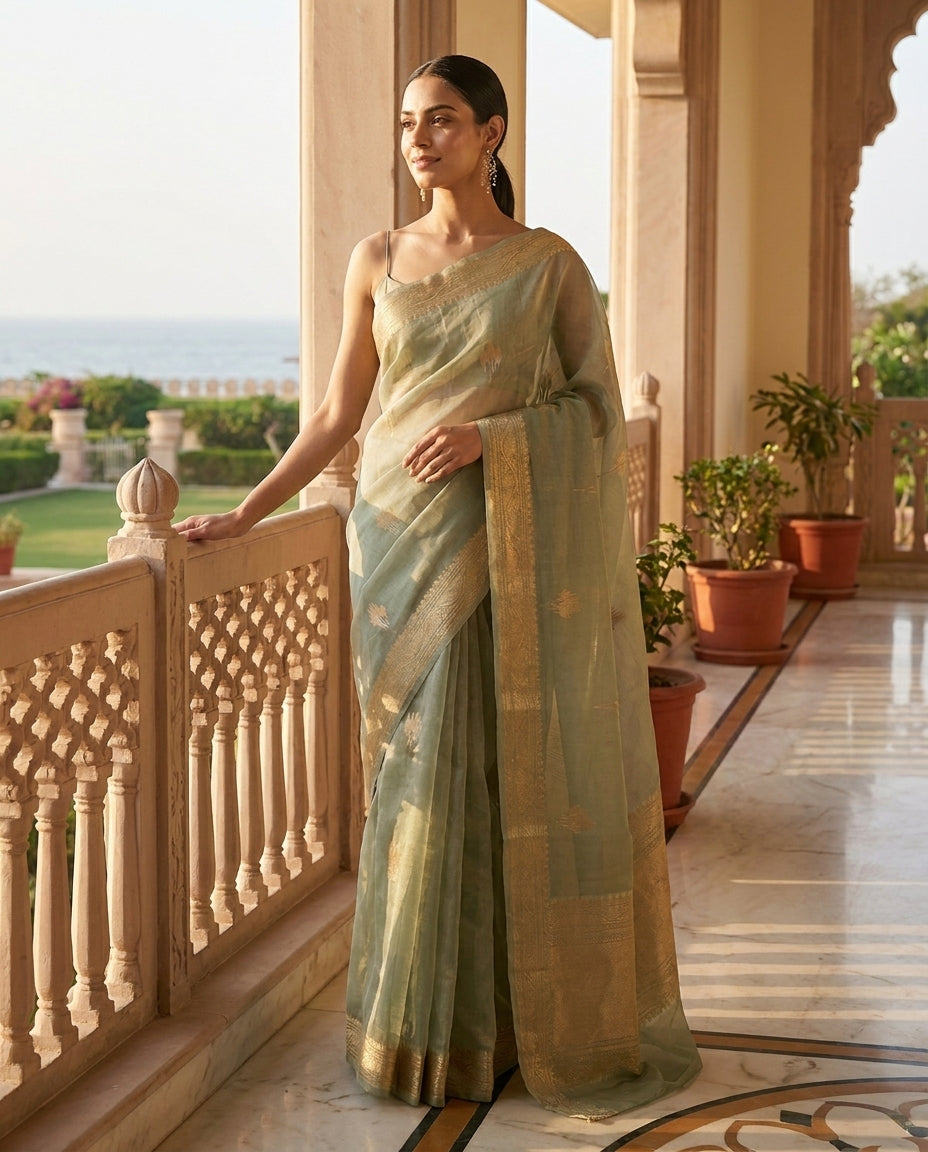 Zarf | Organza Saree