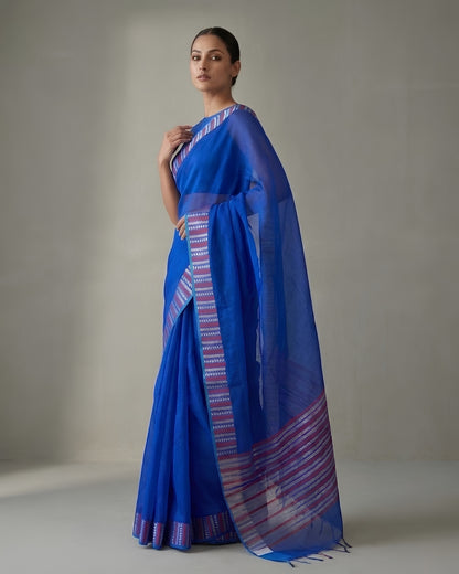 Rare Sapphire | Blue Organza Saree