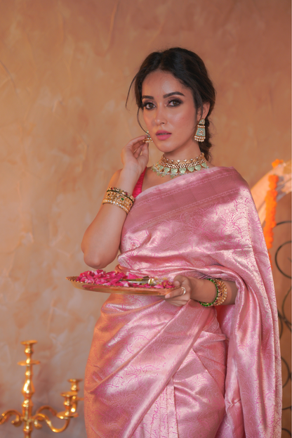 Autumn Bloom | Katan Silk Saree