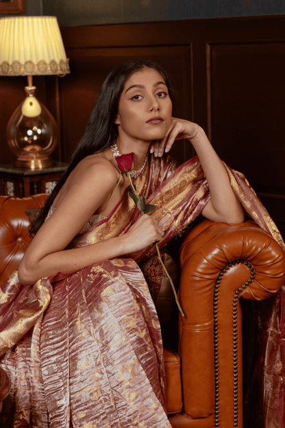 Divine Radiance | Tissue Saree