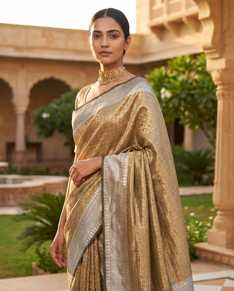 Molten Gold | Tissue Silk Saree