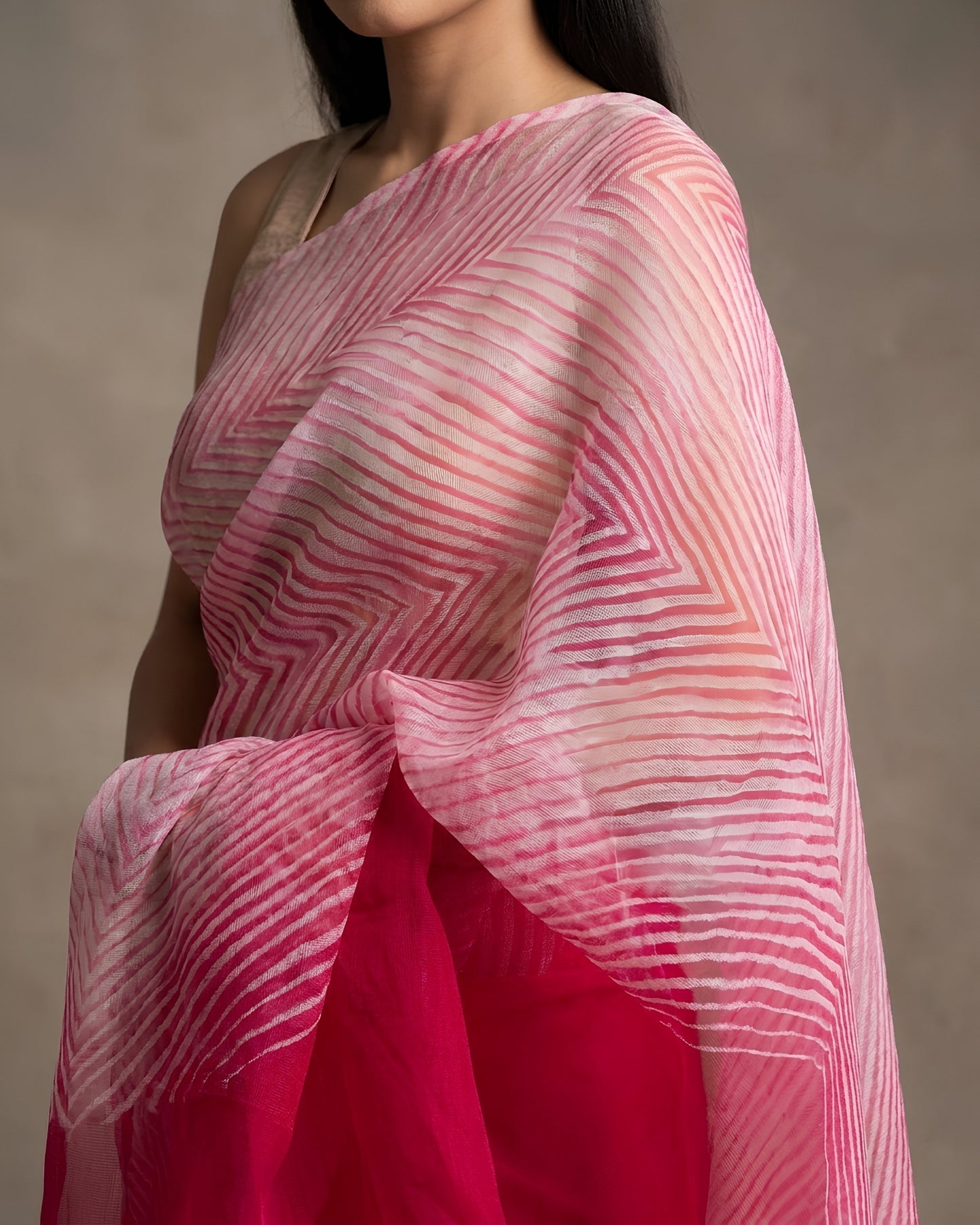 Aarshi | Japanese Dye Organza Banarasi Saree