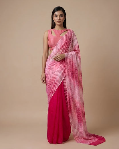 Aarshi | Japanese Dye Organza Banarasi Saree