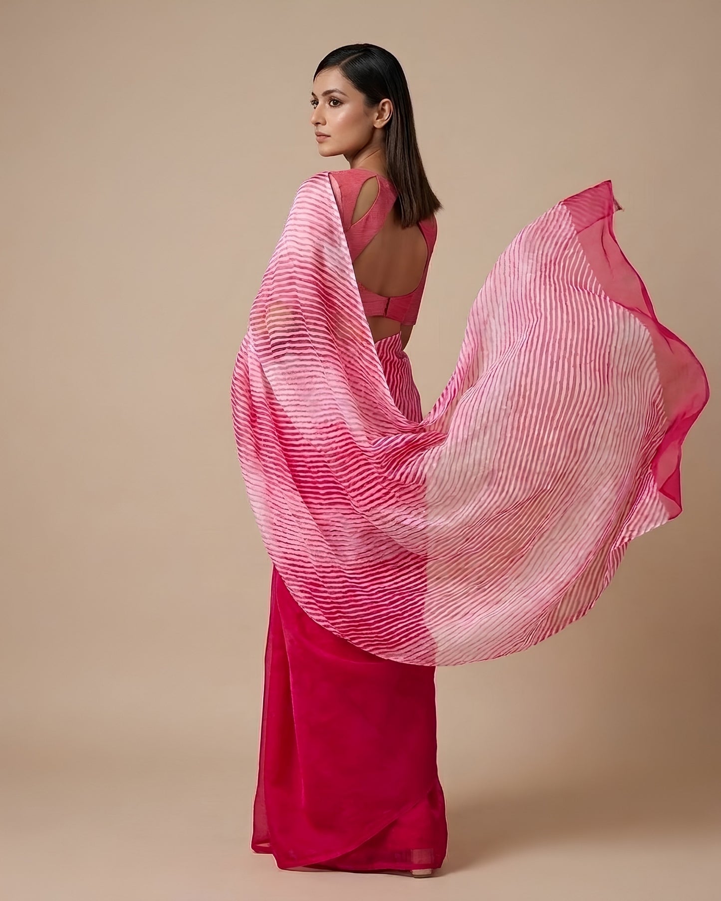 Aarshi | Japanese Dye Organza Banarasi Saree