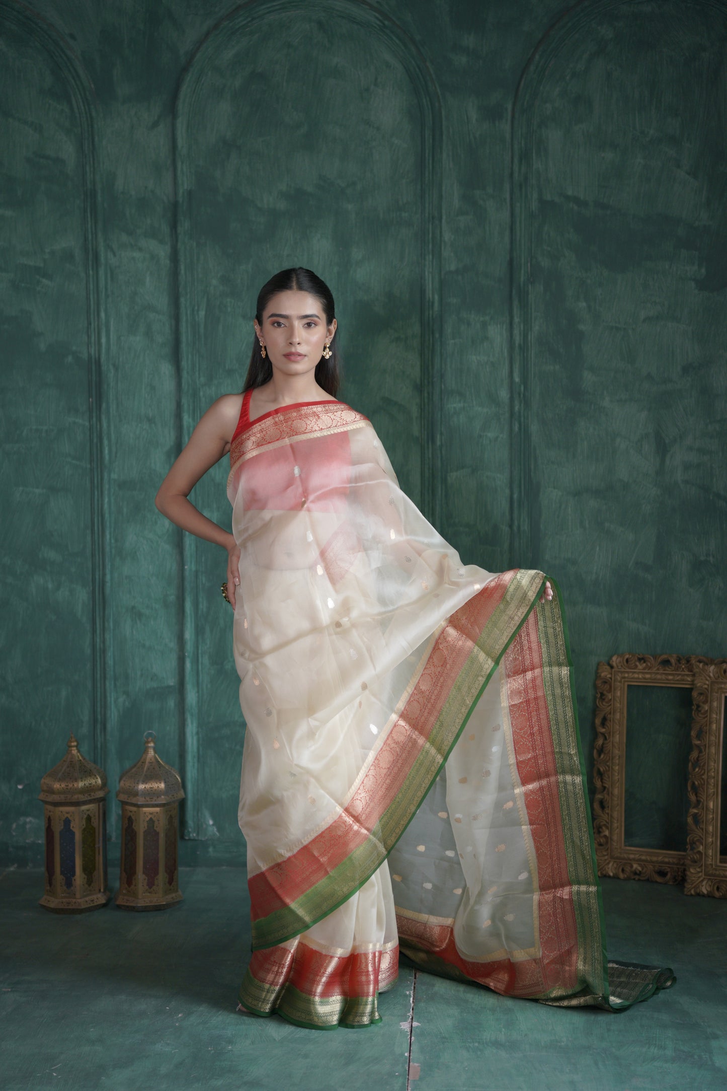 Ganga Jamuna | Organza Saree