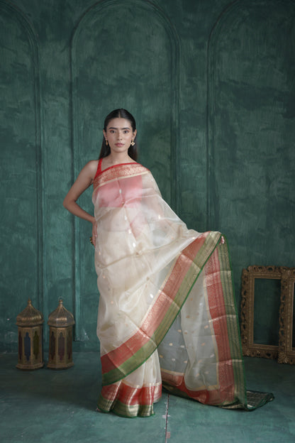 Ganga Jamuna | Organza Saree