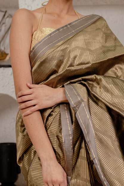 Ember Glow | Katan Silk Saree