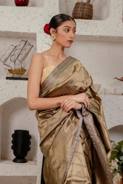 Ember Glow | Katan Silk Saree