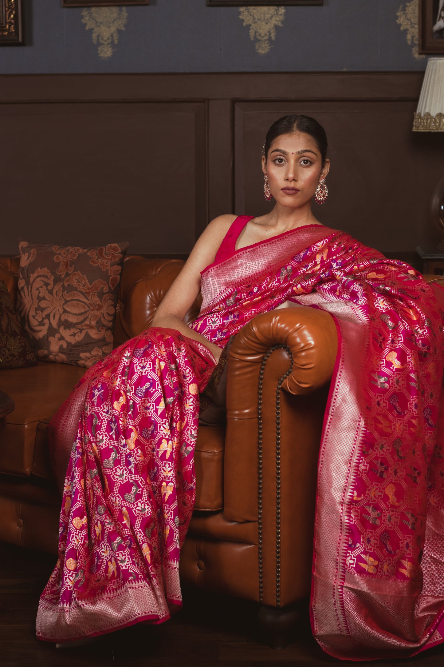 Royal Expedition | Gharchola Shikargah Katan Silk Saree