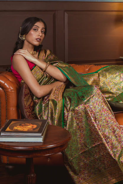 Rajmala | Tanchoi Jamavar Saree