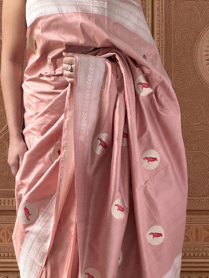 Rosewood Grace | Katan Silk Saree