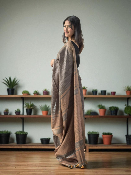 Forest Whispers | Mul Ghicha Saree