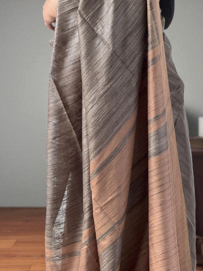 Forest Whispers | Mul Ghicha Saree