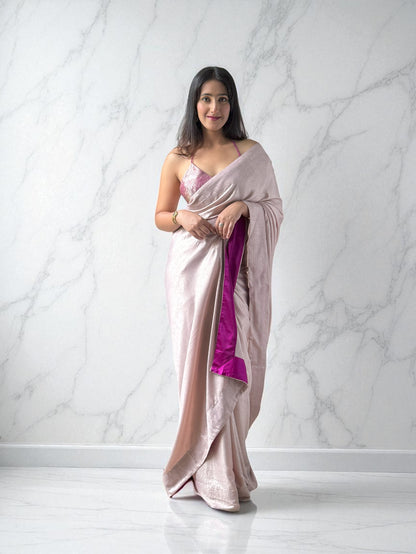 Petal Veil | Crepe Georgette Saree
