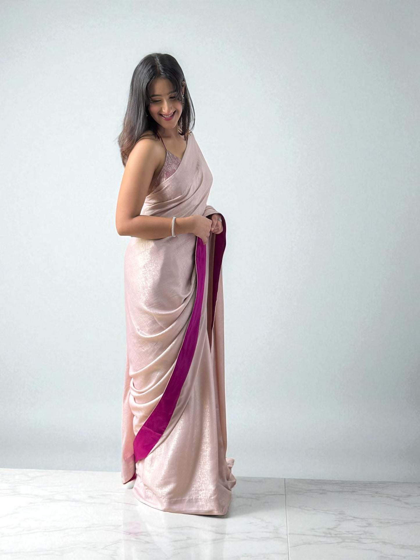 Petal Veil | Crepe Georgette Saree