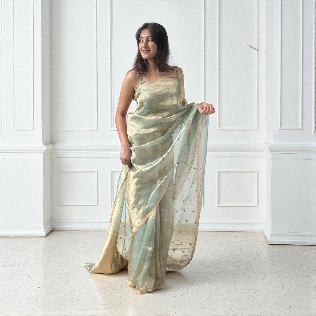 Ethereal Glow | Tissue Saree