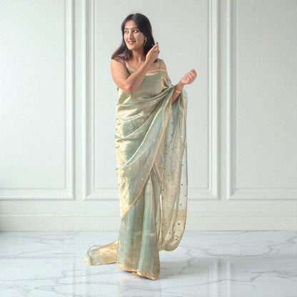 Ethereal Glow | Tissue Saree