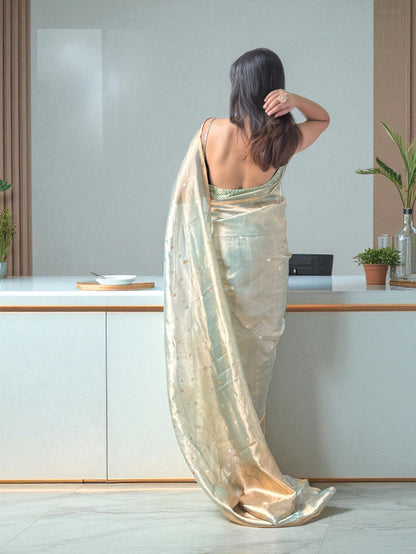 Ethereal Glow | Tissue Saree