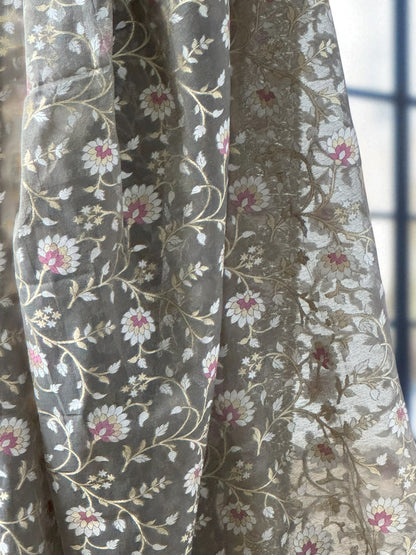 Grey Serenity | Pure Cotton Jamdani