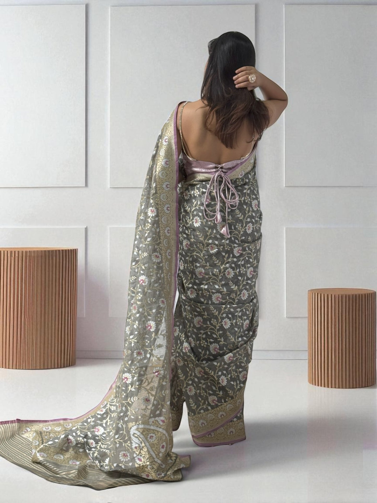 Grey Serenity | Pure Cotton Jamdani