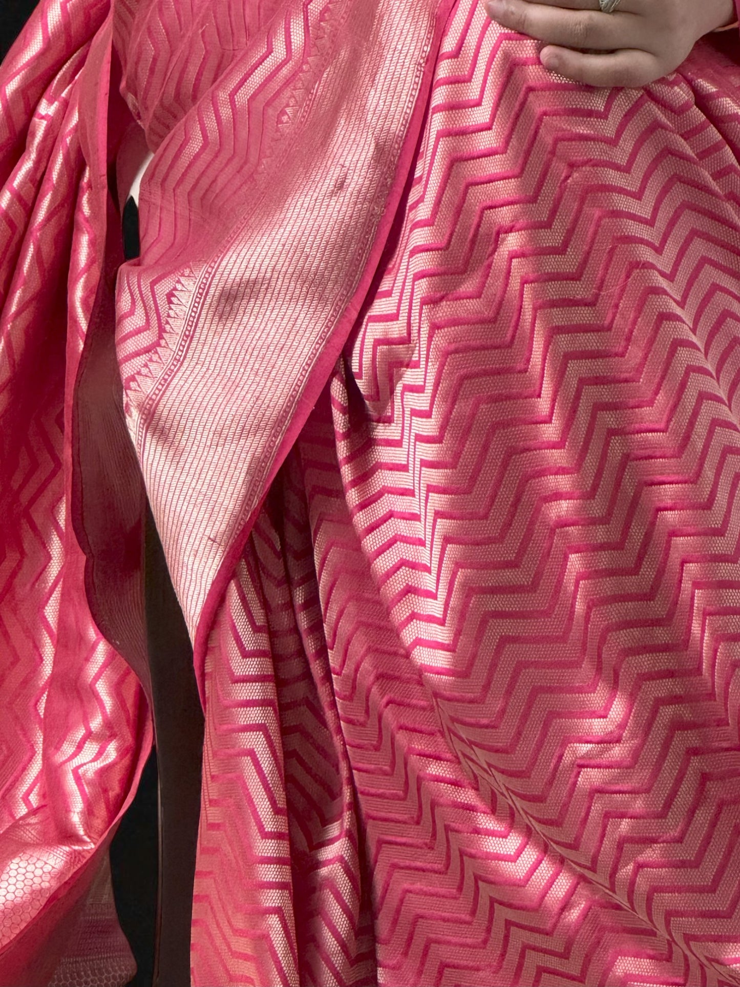 Magenta Mirage | Katan Silk Saree