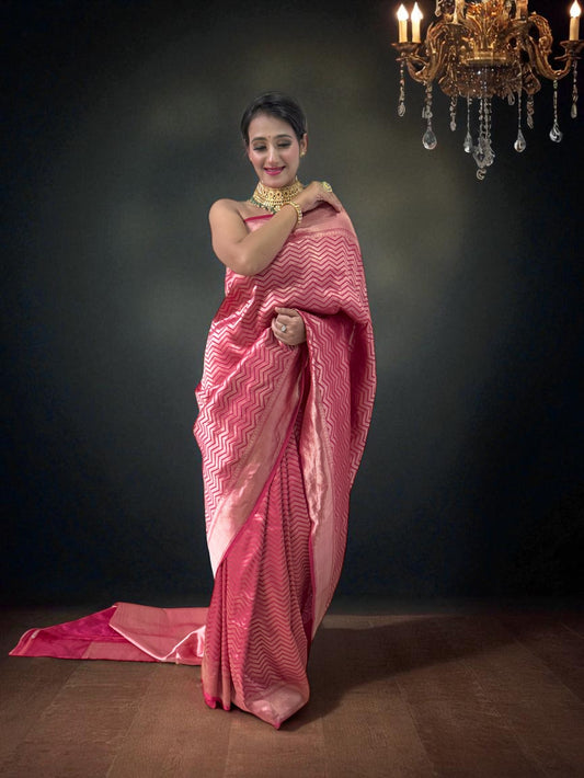 Magenta Mirage | Katan Silk Saree