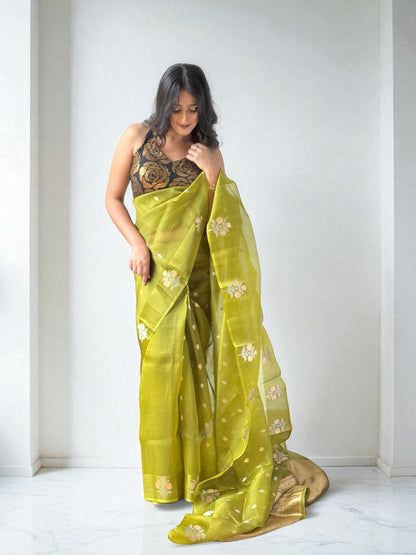 Kachi Keri | Organza Saree
