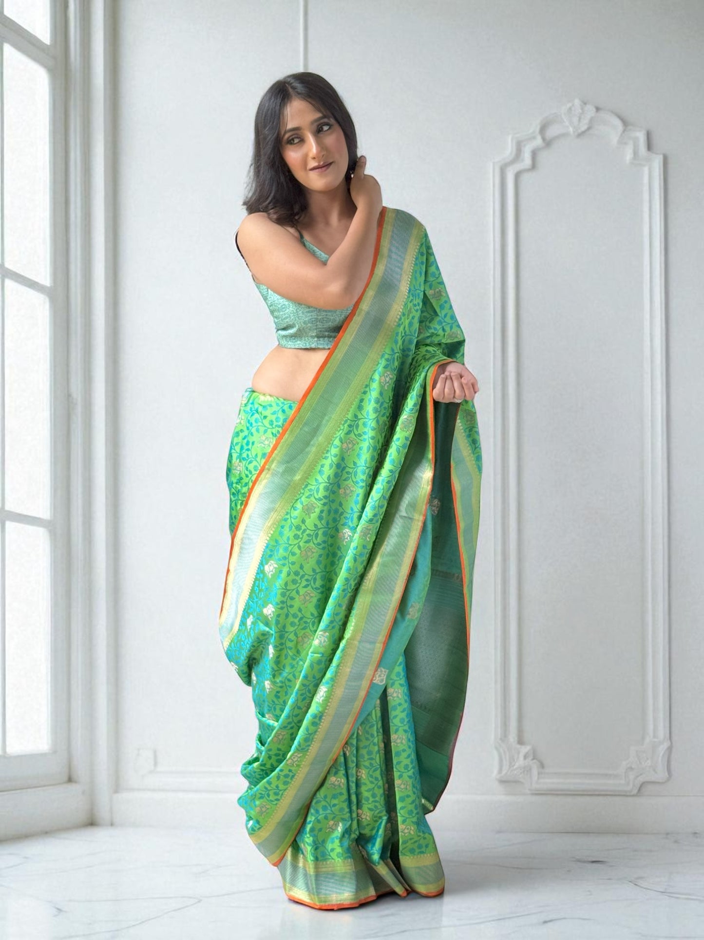 Majestic Radiance | Tanchoi Saree