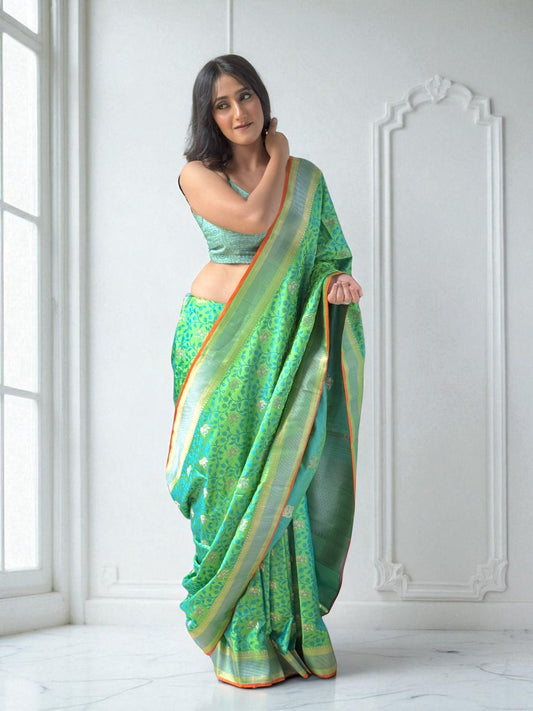 Majestic Radiance | Tanchoi Saree