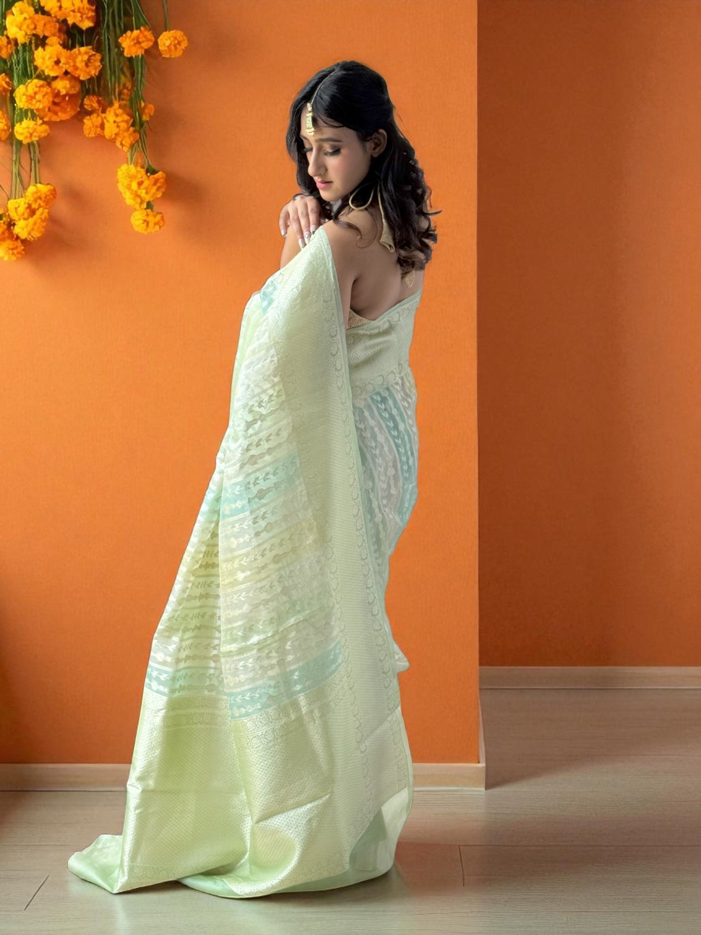 Gulzar Mélange | Organza Saree