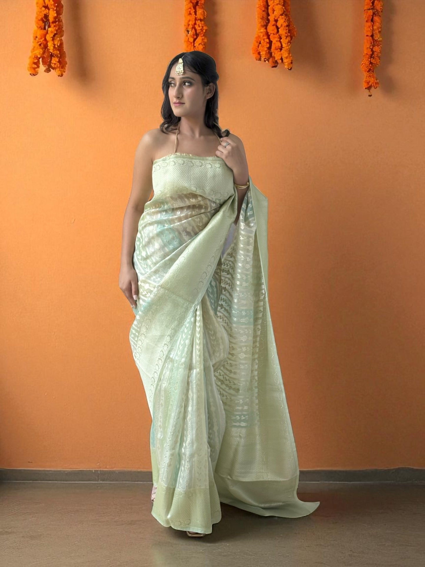 Gulzar Mélange | Organza Saree