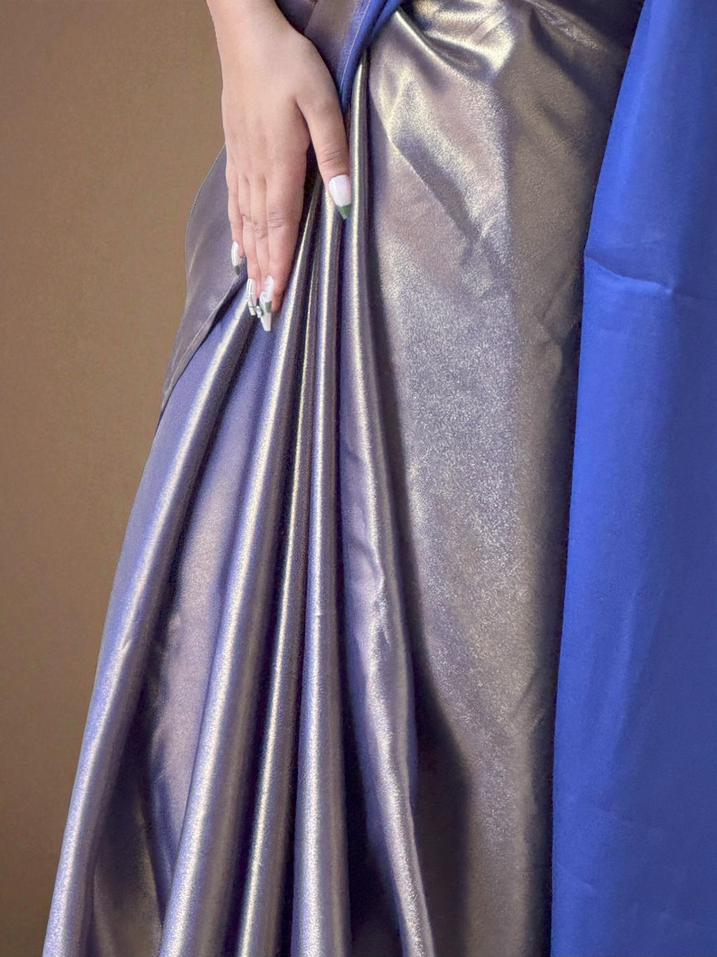 Ocean Spark | Shimmer Georgette Saree