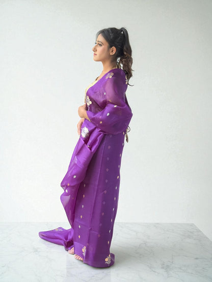 Royal Twilight | Organza Saree