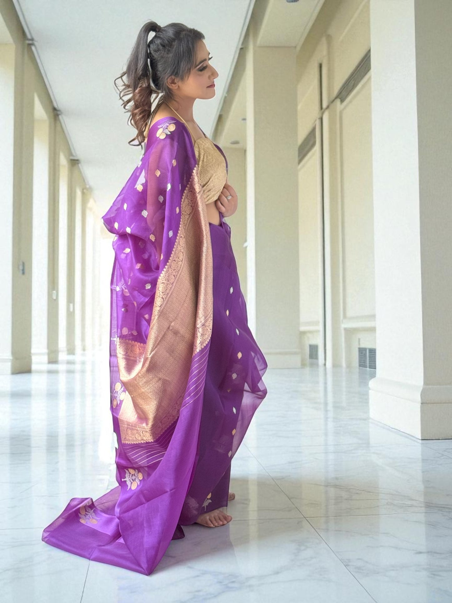 Kachi Keri | Organza Saree