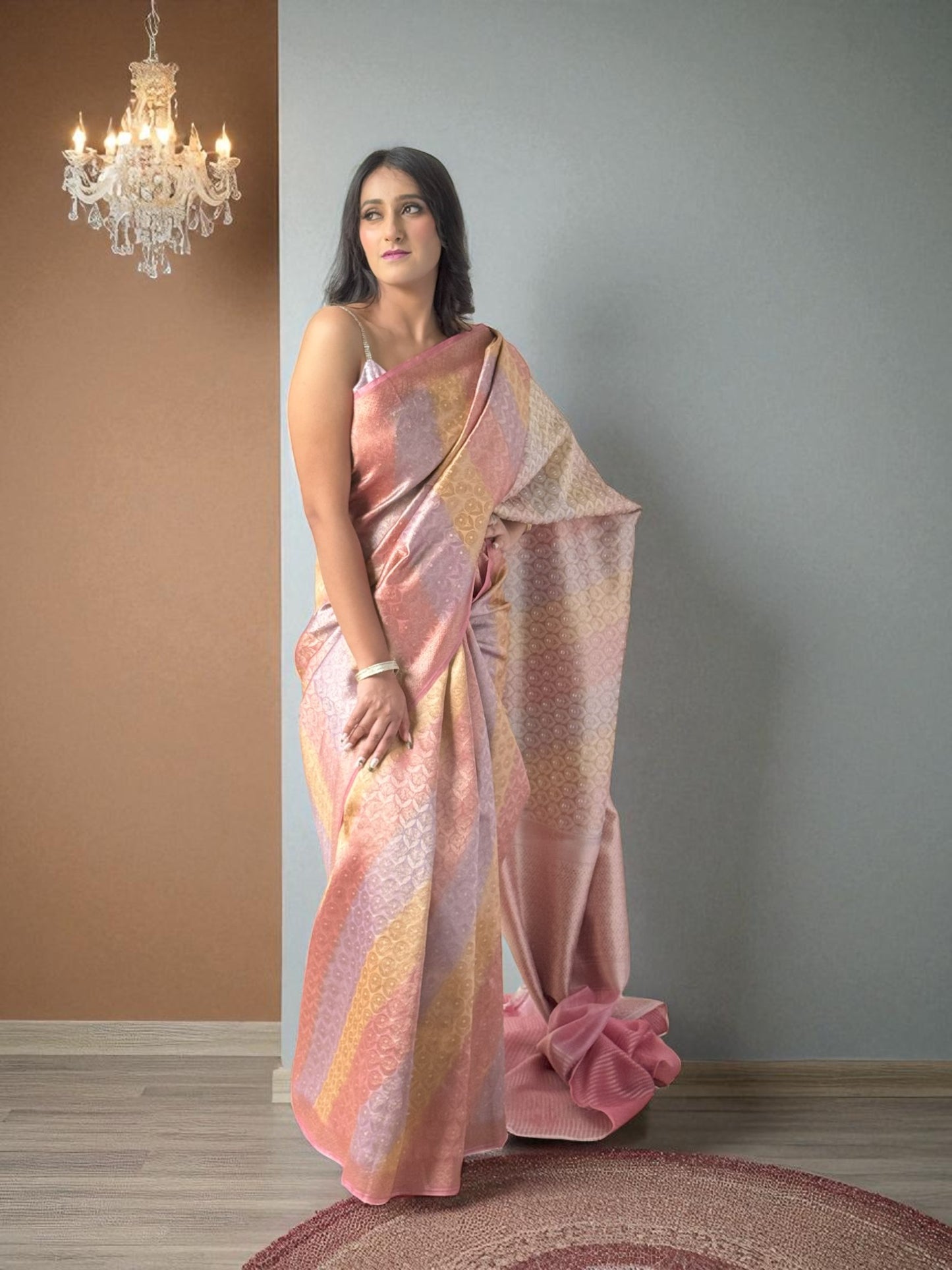 Mauve Melody | Chanderi Rangkat Saree