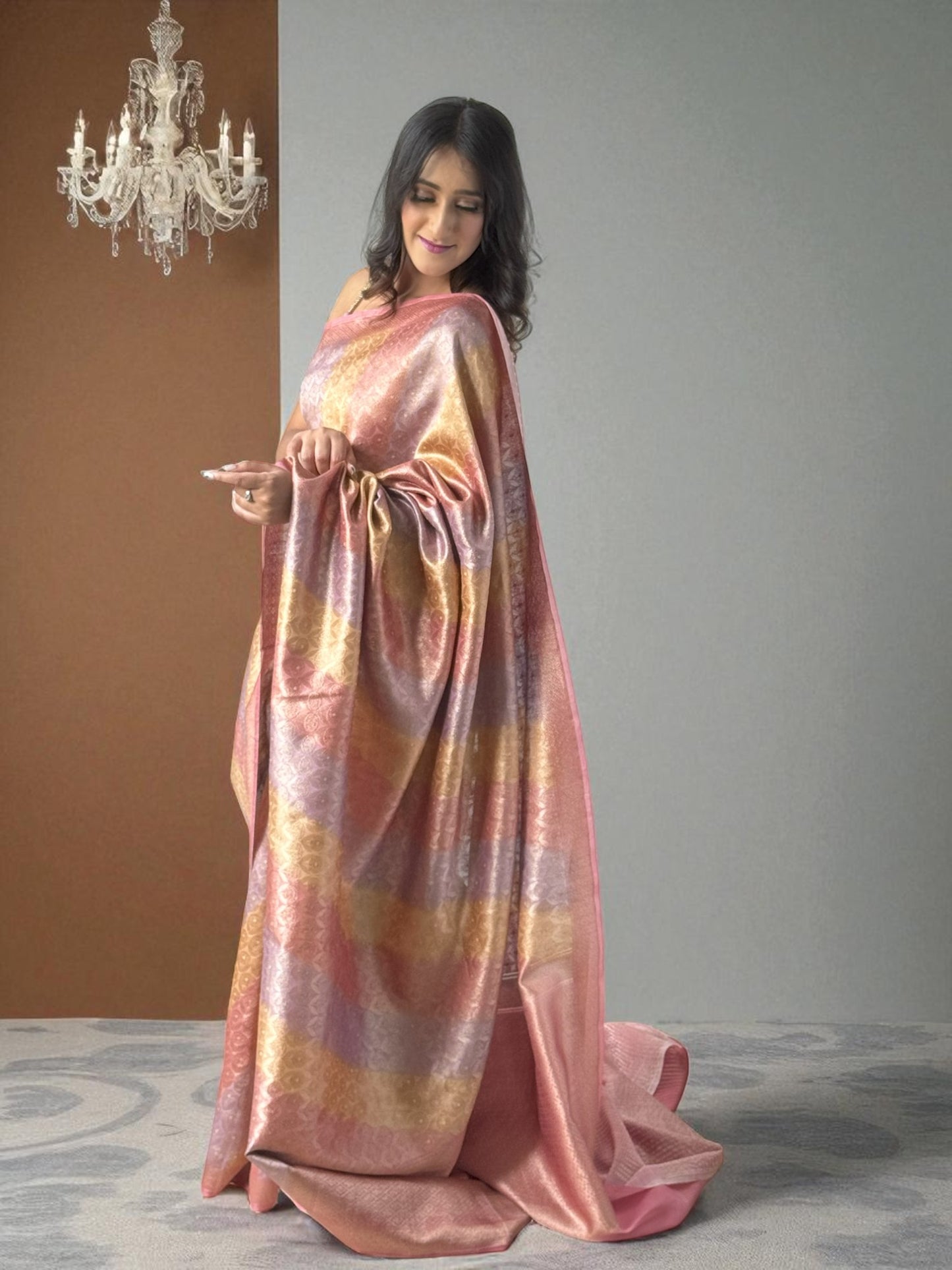 Mauve Melody | Chanderi Rangkat Saree