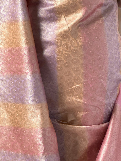 Mauve Melody | Chanderi Rangkat Saree