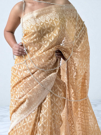 Mango Blossom | Organza Saree
