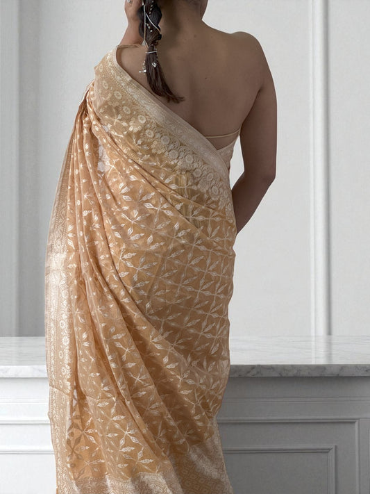 Mango Blossom | Organza Saree