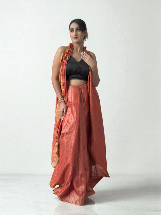 Rustic Radiance | Tussar Saree