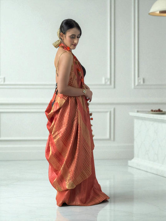 Rustic Radiance | Tussar Saree