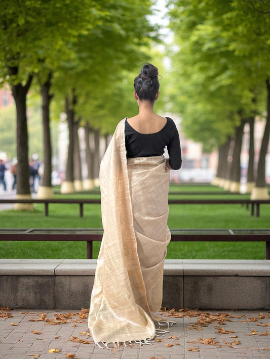Mystic Twilight | Mul Tussar Saree