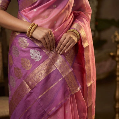 Fleur Bloom | Organza Saree