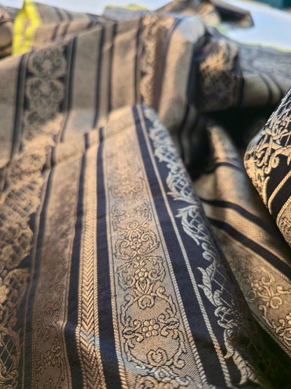Noirza | Katan Silk Brocade Saree