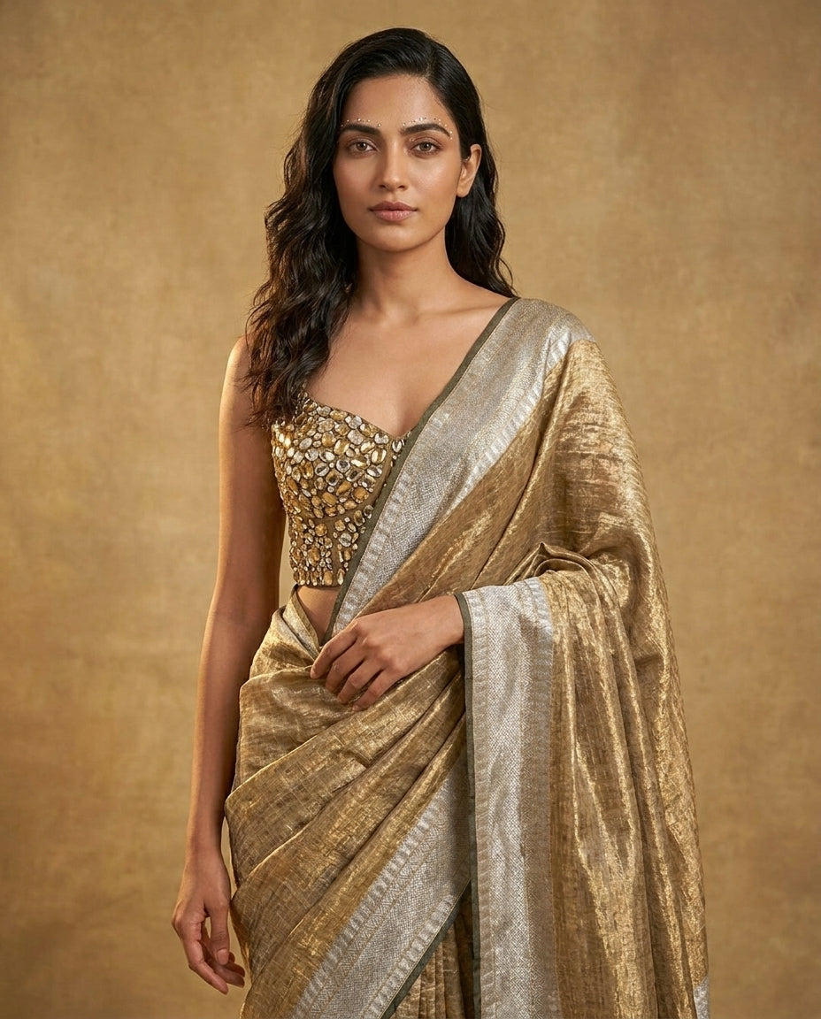 Molten Gold | Tissue Silk Saree