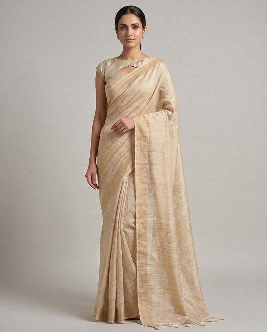 Mystic Twilight | Mul Tussar Saree
