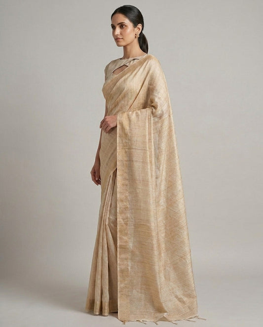 Mystic Twilight | Mul Tussar Saree