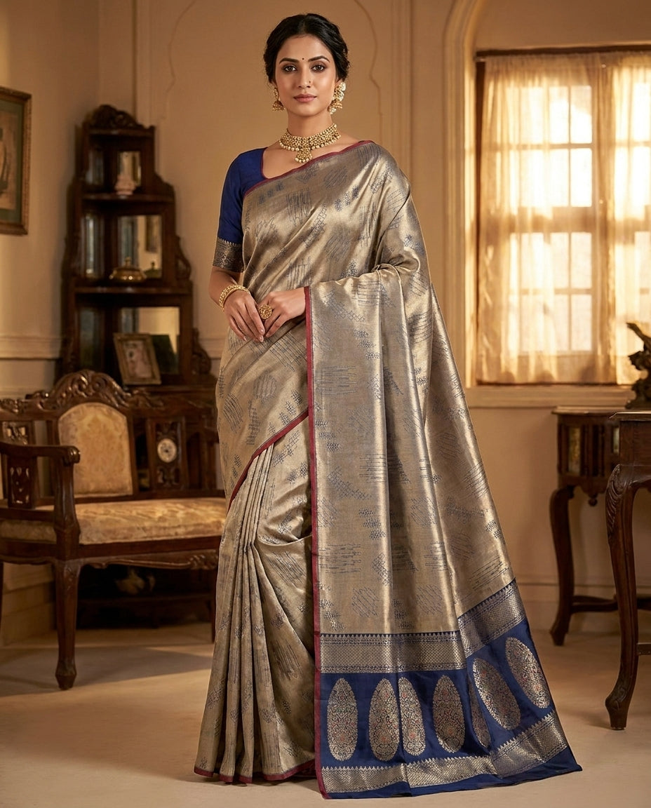 Elan | Silk Jacquard Saree